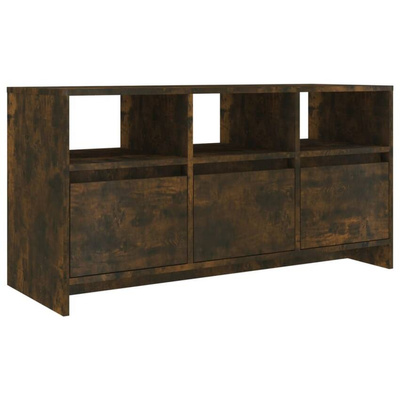 vidaXL Szafka pod TV, przydymiony dąb, 102x37,5x52,5 cm