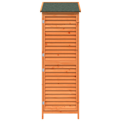 Shed ogrodowy brązowy 59 x 56 x 176 cm Drewno Świerkowe