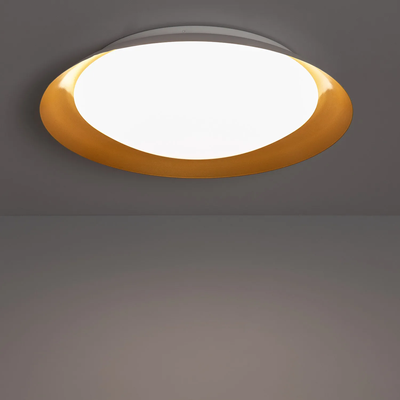 Plafon LED 31W Okrągły Biało Złoty 3 Barwy Świecenia CCT Abruzzo Costa