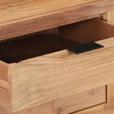 vidaXL Biurko, 107x45x79 cm, drewno akacjowe z naturalną krawędzią