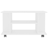 vidaXL Szafka pod TV, biała, 80x40x45 cm, materiał drewnopochodny