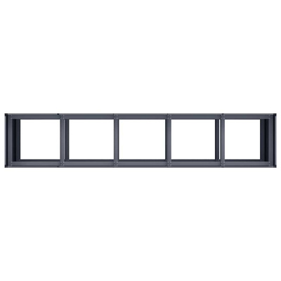 Doniczka Antracyt 200x40x80 cm Stal walcowana na zimno