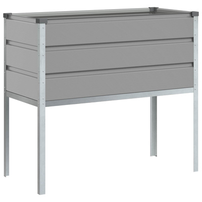 Donica Jasnoszary 100 x 45 x 90 cm Stal Galwanizowana