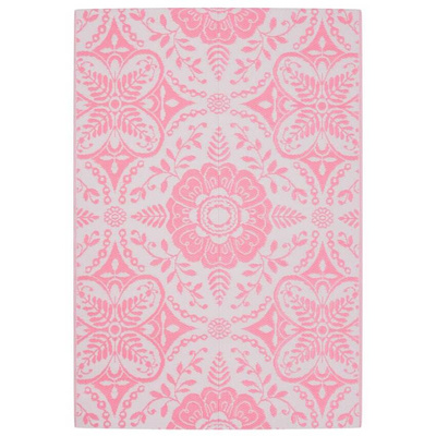vidaXL Dywan na zewnątrz, różowy, 140x200 cm, PP