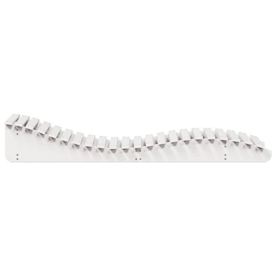 vidaXL Leżak, biały, 205x70x31,5 cm, lite drewno sosnowe