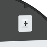 vidaXL Lustro ścienne, czarne, 100x130 cm, zakończone łukiem, żelazo