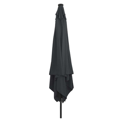 Parasolka ogrodowa Antracyt 295 x 295 x 245 cm Poliester i Stal