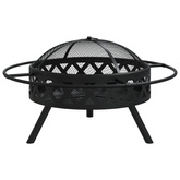Palenisko z pogrzebaczem, 70 cm, XXL, stal vidaXL