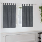 Zasłony zaciemniające 2 pcs Jasnoszary 140 x 140 cm Aksamit