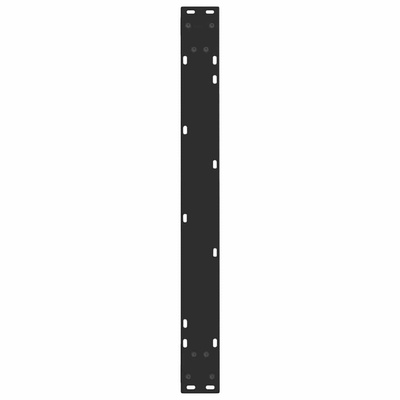 Nogi do stołu jadalnego w kształcie litery V 3 szt. Czarne 80x(72-73,3) cm Stalowe