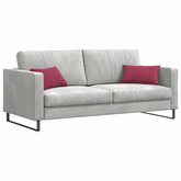 Poduszki na sofę 2 pcs czerwone wino 50 x 30 cm