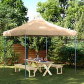 Namiot Imprezowy Beżowy 292 x 292 x 315 cm Materiał Oxford