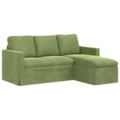 Sofa Jasnozielony 178 x 134 x 80 cm Aksamit