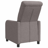 Fotel recliner Ciemnoszary tkanina