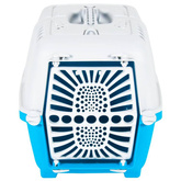 vidaXL Transporter dla zwierząt, biało-niebieski, 55x36x36 cm, PP