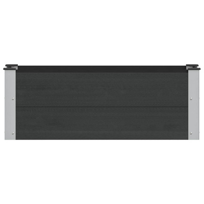 Podniesiona rabata ogrodowa Czarny 100 x 30 x 36 cm