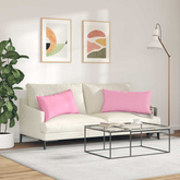 Poduszki na sofę 2 pcs Różowy 80 x 40 cm tkanina