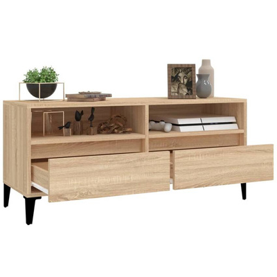 Szafka pod TV, dąb sonoma, 100x34,5x44,5 cm vidaXL