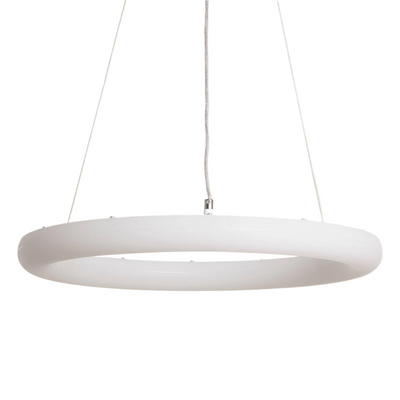 Lampa Wisząca ring 48W ?50cm Nowoczesna Biała Abruzzo Bellissima
