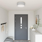 Lampa Sufitowa Z reflektorami Szary 38 x 38 x 13,5 cm tkanina