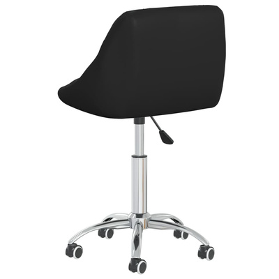 vidaXL Obrotowe krzesła stołowe, 4 szt., czarne, sztuczna skóra model standard