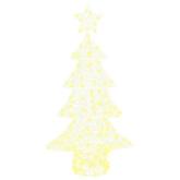 Choinka z 160 diodami LED Ciepła biel 150 cm Akryl