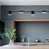 Lampa wisząca Abigali Glichio 35W 120cm liniowa nowoczesna czarna