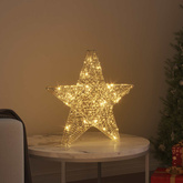 3D Gwiazda z 50 diodami LED Ciepła biel 55 x 52.5 x 9 cm PET
