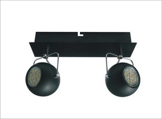 Lampa sufitowa TONY listwa regulowana 2-punktowa do salonu metalowa