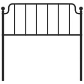 Metalowe wymienne wezgłowie, czarne, 100 cm