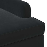 Sofa dwuosobowa z guzikowym pikowaniem Czarny 111 x 65 x 79 cm
