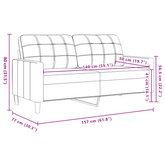 Sofa 2-osobowa, ciemnozielona, 140 cm, tapicerowana aksamitem
