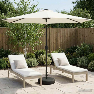Parasol ogrodowy z oświetleniem LED i podstawą 300 x 300 cm