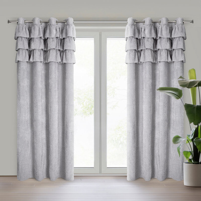 Zasłona Agis srebrna 140x250