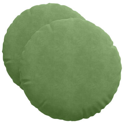 Poduszki na siedziska 2 pcs Jasnozielony ?50 x 19 cm Aksamit