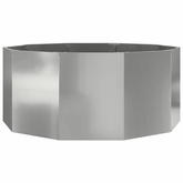Donica Srebrny 120 x 120 x 50 cm Stal Galwanizowana