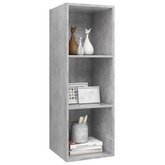 vidaXL Wisząca szafka pod TV, szarość betonu, 37x37x107 cm