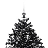 Choinka sypiąca śniegiem, podstawa parasolowa, czarna, 170 cm
