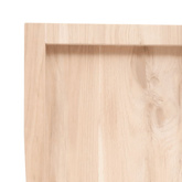 Półka, 60x60x(2-6) cm, surowe lite drewno dębowe