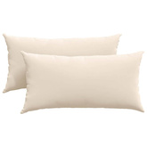 Poduszki na sofę 2 pcs Beżowy 80 x 40 cm tkanina