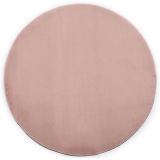 vidaXL Dywanik 160 cm, sztuczne futerko królika, brudny róż