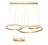 Lampa dekoracyjna sufitowa 115W + pilot złota dl-g01