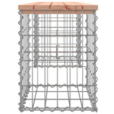 Ławka ogrodowa, z gabionem, 103x31x42 cm, drewno daglezjowe