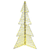 Choinka z 240 diodami LED Ciepła biel 180 cm rattan