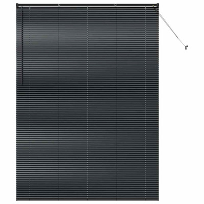 Żaluzje weneckie Czarny 220 x 155 cm Aluminium