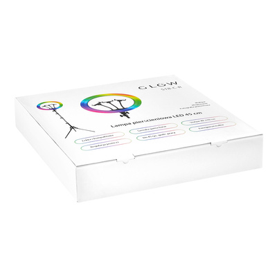 GLOW lampa pierścieniowa ring 18" RGB bsc ze statywem 45W 148023
