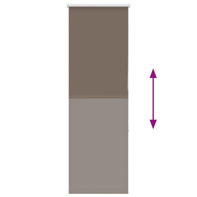 Roleta zaciemniająca kawowa 55x130 cm Szerokość tkaniny