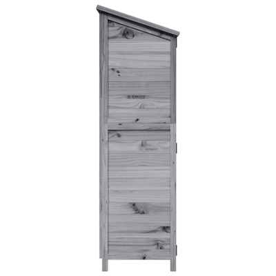 Shed ogrodowy Szary 106 x 56 x 176,5 cm Drewno Świerkowe
