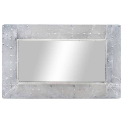 vidaXL Lustro ścienne w stylu Aviator, 80x50 cm, metalowe