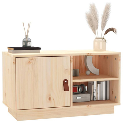 vidaXL Szafka pod TV, 70x34x40 cm, lite drewno sosnowe